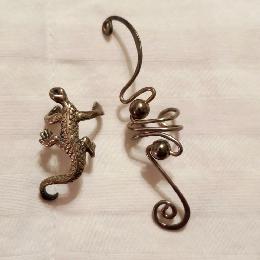 Sterling silver ear cuffs